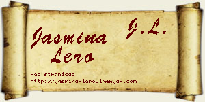 Jasmina Lero vizit kartica